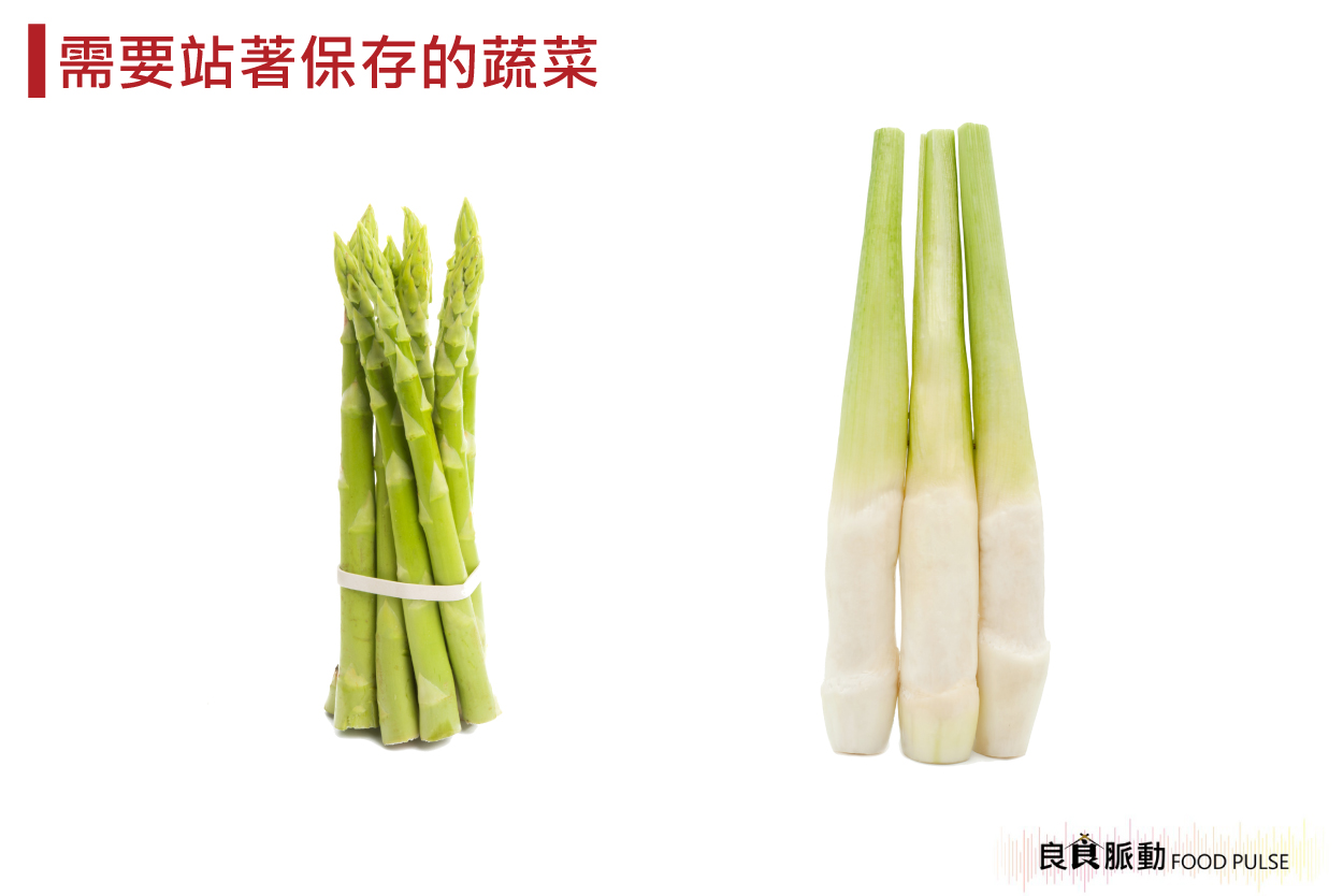 直立放蔬菜的保存原理？